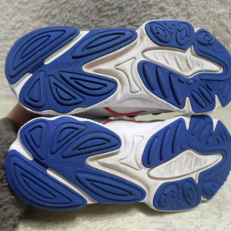 [BUNJANG] Adidas Ozweego White Blue Sneakers / 후루룩구제 270 아디다스 오즈위고 화이트 블루 운동화 중고 신발