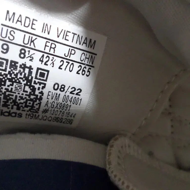 [BUNJANG] Adidas Ozweego White Blue Sneakers / 후루룩구제 270 아디다스 오즈위고 화이트 블루 운동화 중고 신발