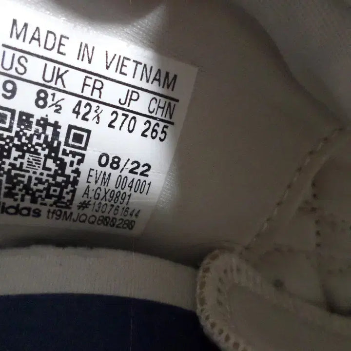 [BUNJANG] Adidas Ozweego White Blue Sneakers / 후루룩구제 270 아디다스 오즈위고 화이트 블루 운동화 중고 신발