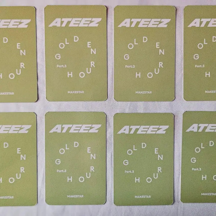 [BUNJANG] ATEEZ Golden Hour Part.3 MAKESTAR POB Dinosaur Ver. Photocard Set / 에이티즈 골든아워3 메이크스타 미공포 특전 포카 공룡ver