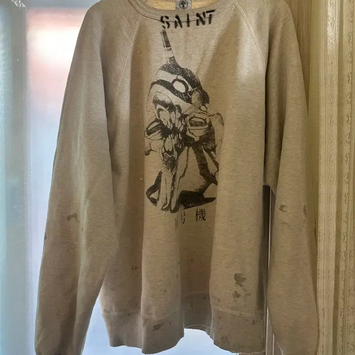 [BUNJANG] Saint Michael Evangelion Sweatshirt XL / 세인트미카엘 에반게리온 스웻 xl