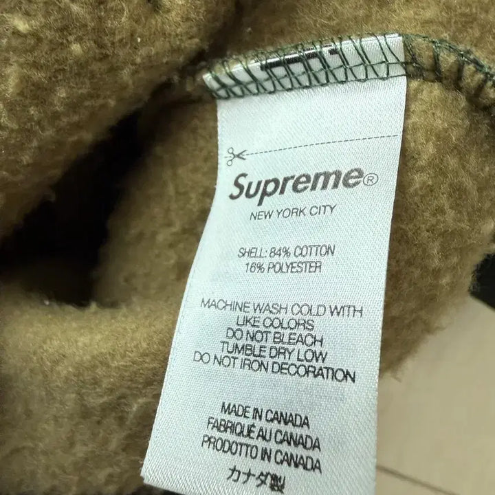 [BUNJANG] Supreme Small Box Zip-Up Hoodie Woodland / [L]24FW 슈프림 스몰 박스 집업 후드 우드랜드