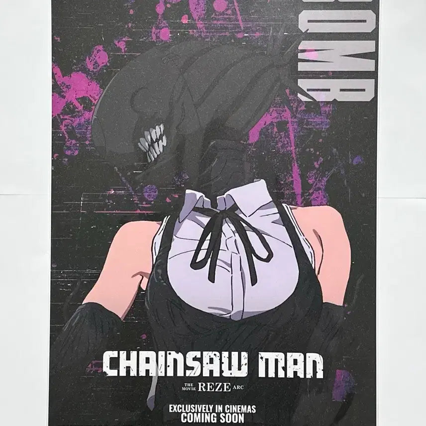 [BUNJANG] Chainsaw Man Reze/Bomb Taiwan Exclusive Poster Bundle Set / (택포 10)체인소맨 대만 한정 레제/밤 단독 포스터 일괄