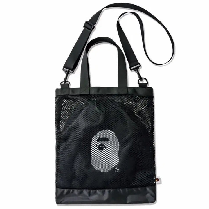 [BUNJANG] BAPE Mesh Shoulder Bag Pouch Set / 베이프 크로스백 파우치 세트 메쉬백 숄더백