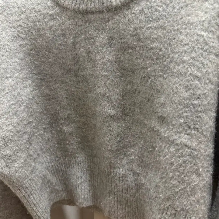 [BUNJANG] ZARA Gray Crop Knit Sweater / 자라 크롭 회색 니트