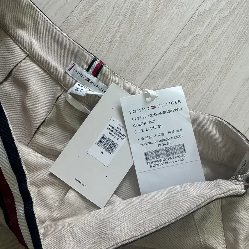 [BUNJANG] Tommy Hilfiger Global Stripe Pleated Mini Skirt / 타미힐피거 글로벌 스트라이프 플리츠드 미니 스커트 (새상품)