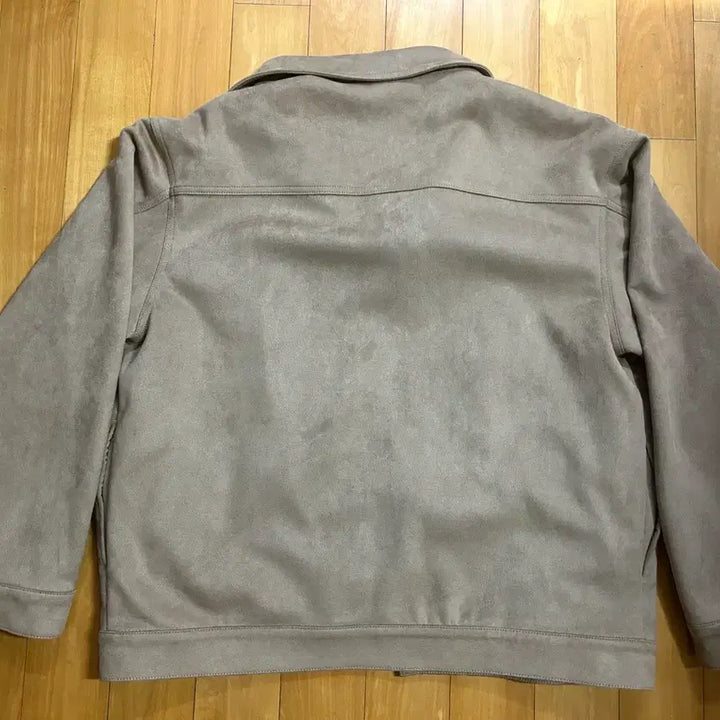 [BUNJANG] The Knit Company Pocket Suede Trucker Jacket Beige (Minor Defect) / 더니트컴퍼니 포켓 스웨이드 트러커 자켓 M (하자있음)