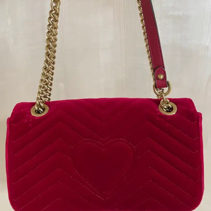 [BUNJANG] Gucci GG Marmont Matelasse Velvet Shoulder Bag / 정품 구찌 GG 마몽 마틀라세 벨벳 숄더백 라지