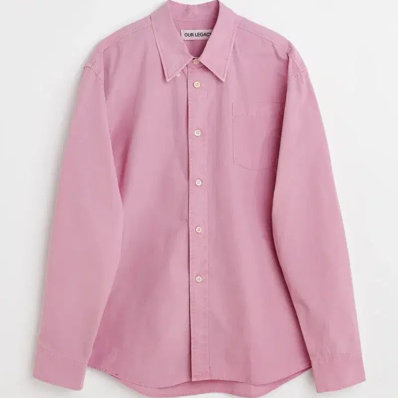 [BUNJANG] Our Legacy Beyond Duchess Pink Poplin Shirt / 아워레가시 비욘드 더치스 핑크 포플린 셔츠 48(M) 사이즈 판매합니다.