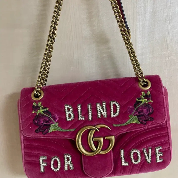 [BUNJANG] Gucci GG Marmont Blind for Love Large Shoulder Bag / 정품 한정판 구찌 gg 마몽라인 blind for love 라지