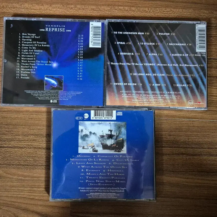 [BUNJANG] Vangelis CD Bundle Set (1492, Reprise, Greatest Hits) / 반젤리스 CD 음반 3장 일괄(1492, Reprise, Greates