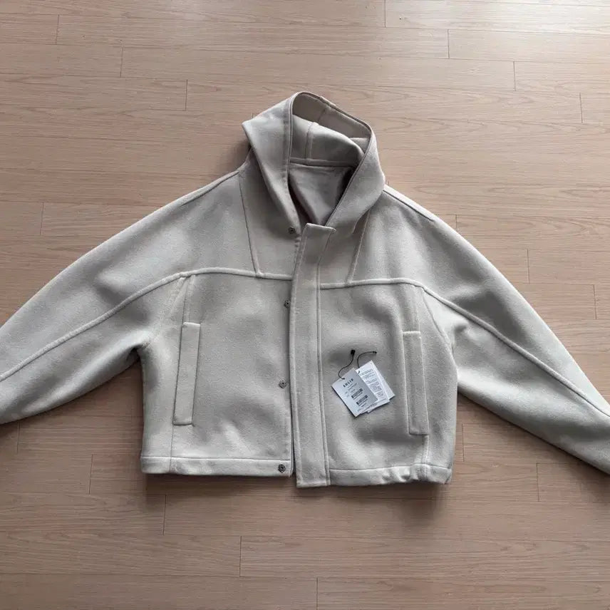 [BUNJANG] Solid Homme Handmade Hooded Jacket Ivory / 솔리드옴므 핸드메이드 후드자켓 아이보리 48