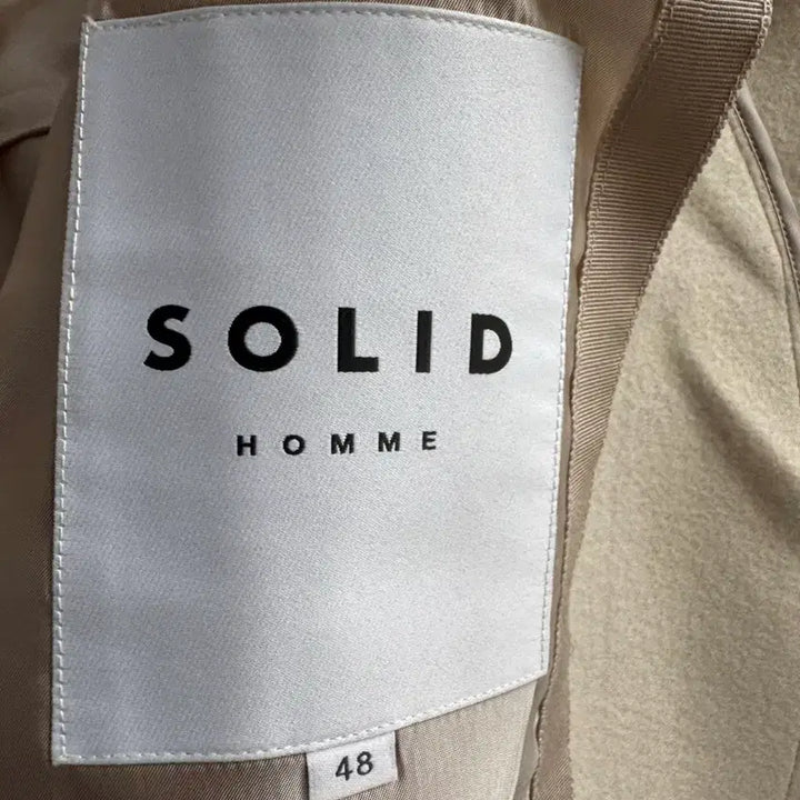 [BUNJANG] Solid Homme Handmade Hooded Jacket Ivory / 솔리드옴므 핸드메이드 후드자켓 아이보리 48