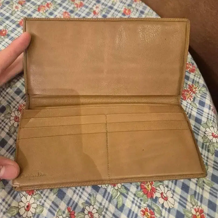 [BUNJANG] Dior CD Logo Long Wallet Brown / 빈티지 디올 CD 로고 장지갑 브라운