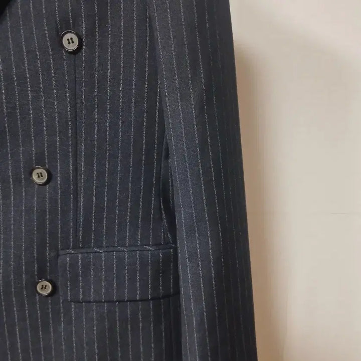 [BUNJANG] ZIOSONGZIO Double Breasted Striped Jacket - Men&