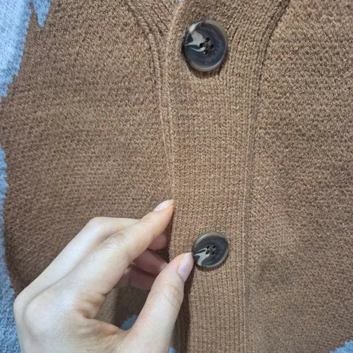 [BUNJANG] Looney Tunes Bugs Bunny Beige Brown Cardigan / 루니툰 정품 벅스바니 베이지 브라운 가디건 ~110(55-99)새상품