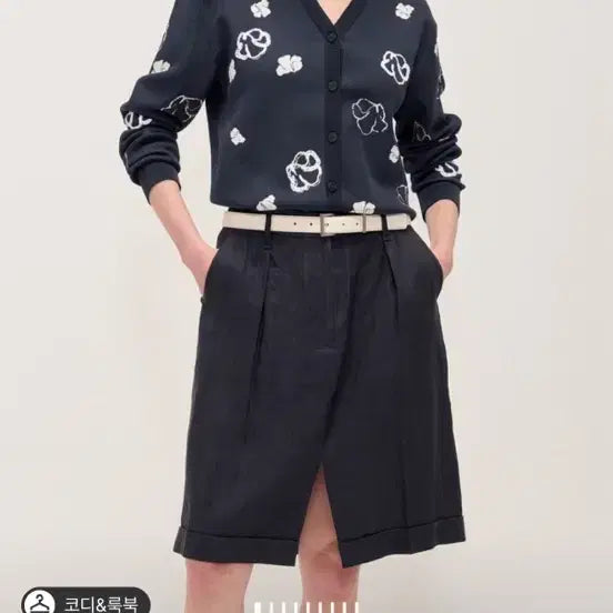 [SOLD OUT] 타임 플로럴 인타르시아 니트 가디건