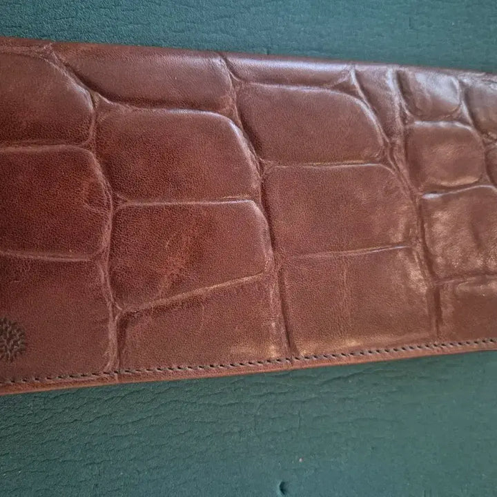 [BUNJANG] Mulberry Brown Croc Long Wallet / 멀버리 브라운 크로커 장지갑