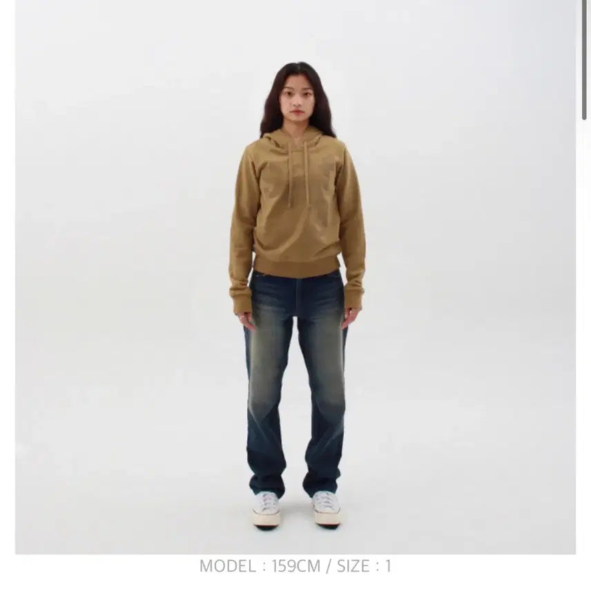 [BUNJANG] Safari Spot Basic Hoodie Sand Size 2 / 사파리스팟 1/2 베이직후드 샌드 사이즈 2