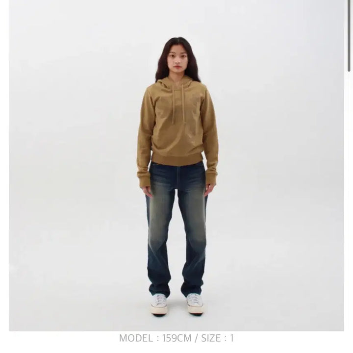 [BUNJANG] Safari Spot Basic Hoodie Sand Size 2 / 사파리스팟 1/2 베이직후드 샌드 사이즈 2