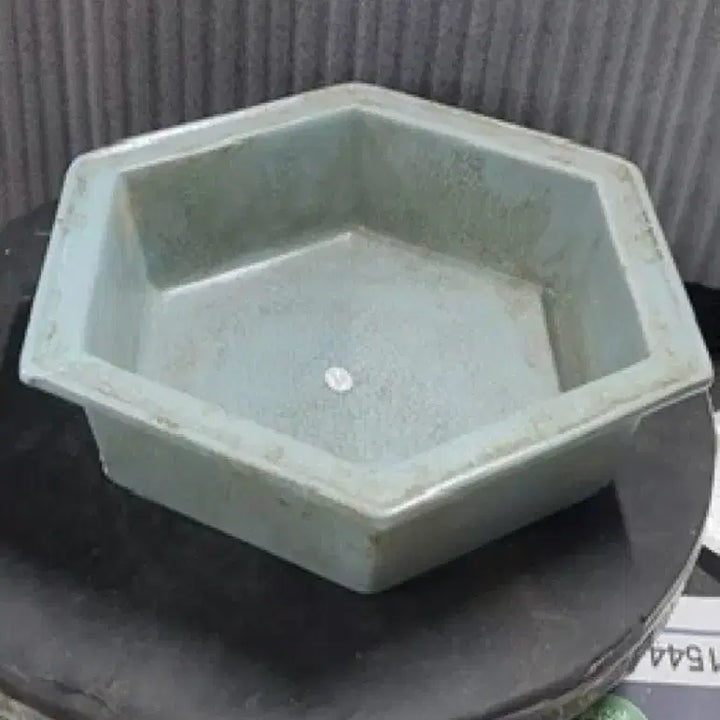 [BUNJANG] Song Dynasty Huizong Imperial Mark Goryeo Celadon Hexagonal Large Dish / 송 휘종 어용 관지 여요 청자 육각 대반 수반 중국도자기 골동품 수집품