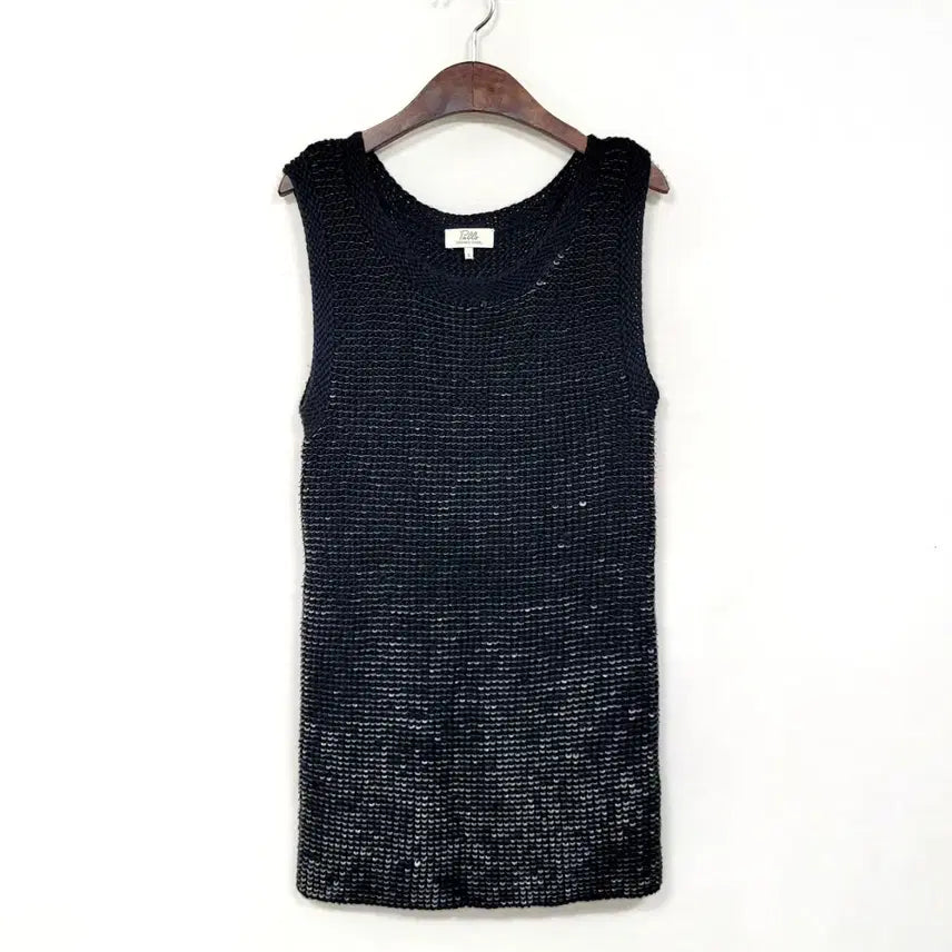 [BUNJANG] Gerard Darel Sequin Sleeveless Knit Top / 제라드다렐 니트 스팽글 슬리브리스 매장판 Y899