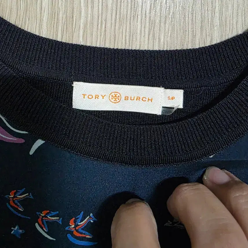 [SOLD OUT] 토리버치 프린트 반팔 원피스 블랙