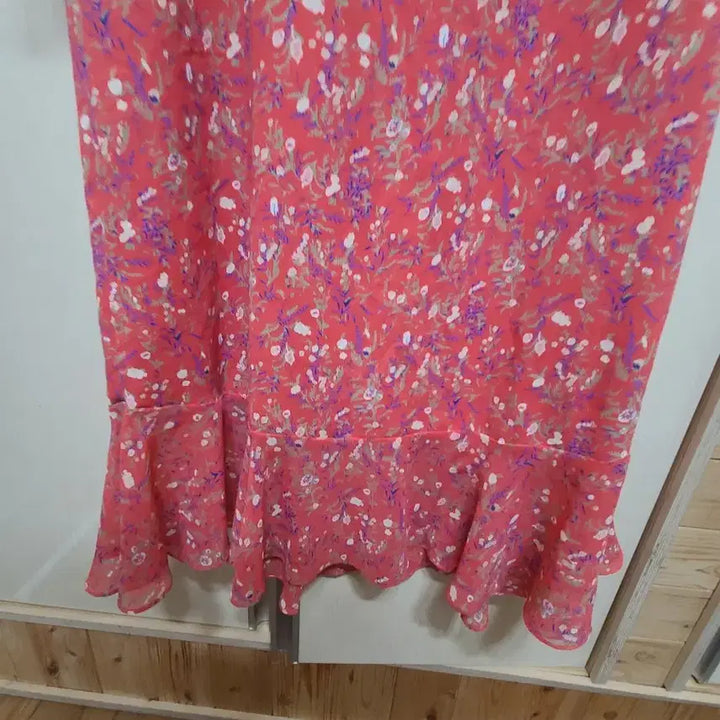 [SOLD OUT] 플라워 시폰 롱 원피스 진달래핑크라 고급져요:스판짱짱77 88