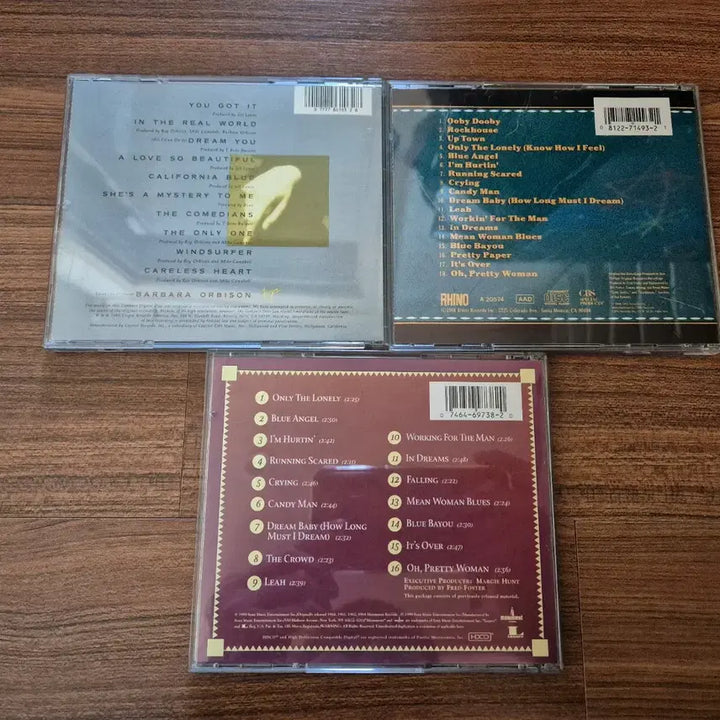 [BUNJANG] Roy Orbison 3 CD Album Collection / 로이 오비슨 Roy Orbison CD 앨범 모음 (3장)