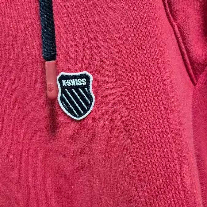 [BUNJANG] K-SWISS Red Full-Zip Hoodie / K-SWISS 케이스위스 빨간색 후드집업~교신ㅇㅋ