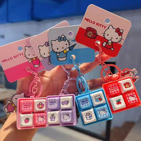 [BUNJANG] Sanrio Hello Kitty Keyboard Keycap Keyring / 산리오 정품 헬로키티 키보드 키캡 키링
