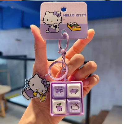 [BUNJANG] Sanrio Hello Kitty Keyboard Keycap Keyring / 산리오 정품 헬로키티 키보드 키캡 키링