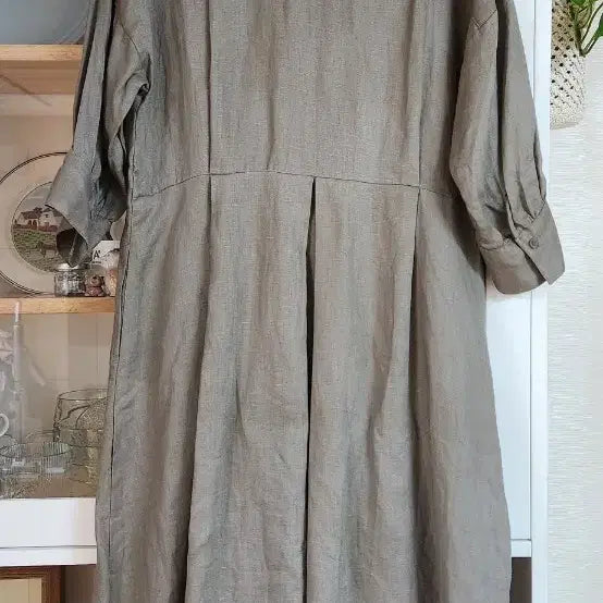 [BUNJANG] Paul &amp; Joe Linen Long Shirt Dress / 폴앤조 린넨 셔츠 롱원피스