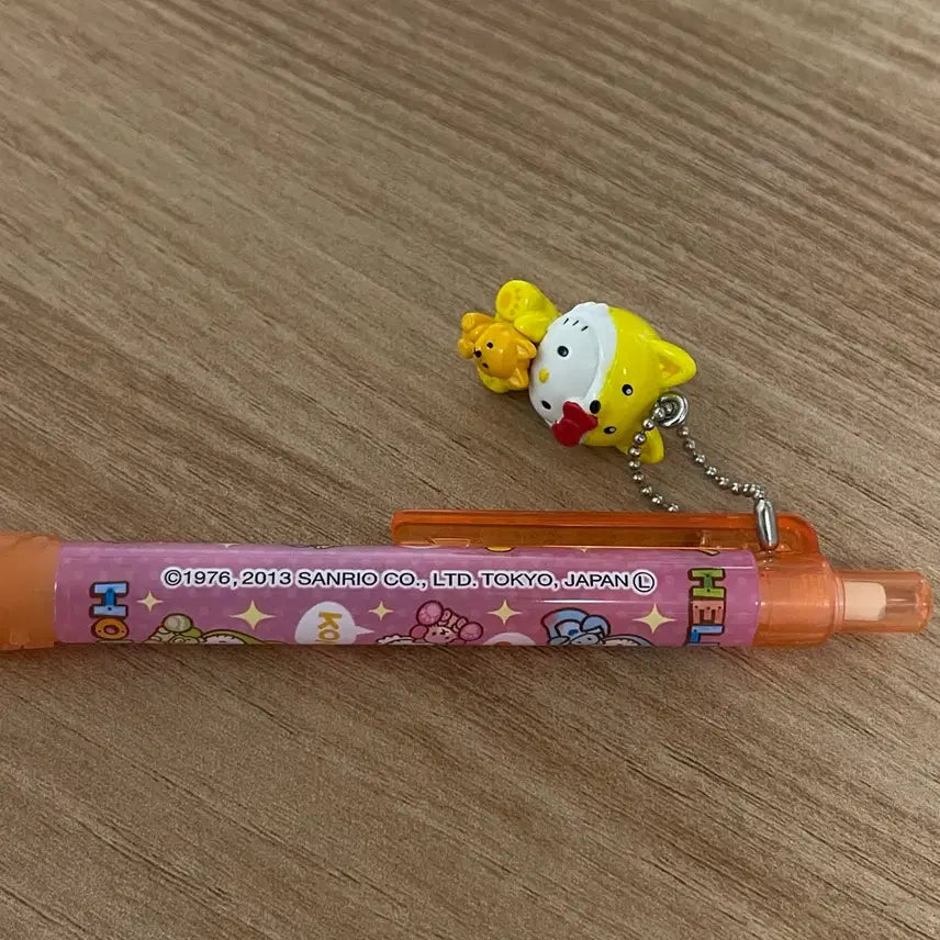 [BUNJANG] Hello Kitty Fox Keyring and Pen Set / 13년도 고전키티 샤프 헬로키티 여우 키링 키티 문구 펜
