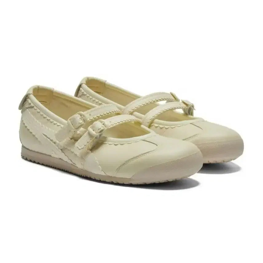 [BUNJANG] Onitsuka Tiger Mary Jane Silver/Beige Women&