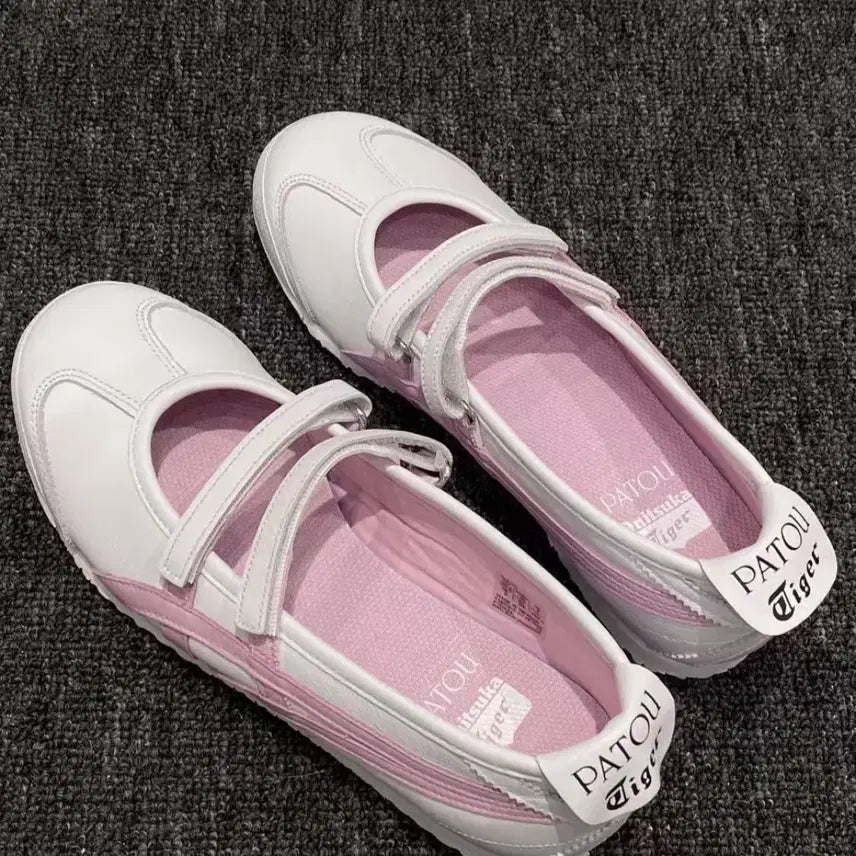 [BUNJANG] Onitsuka Tiger Mary Jane Silver/Beige Women&