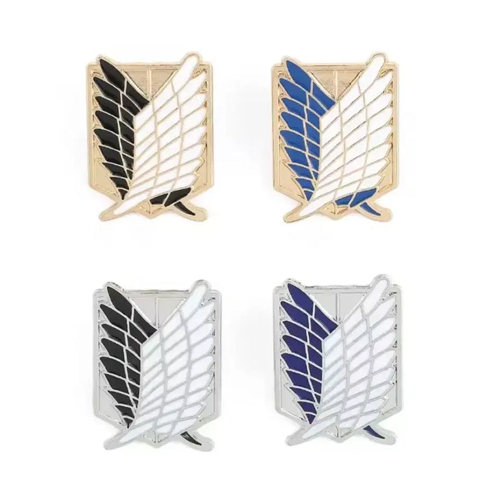 [BUNJANG] Attack on Titan Scout Regiment Brooch Set / 진격의거인 조사병단 브로치 세트 (상태 최상)