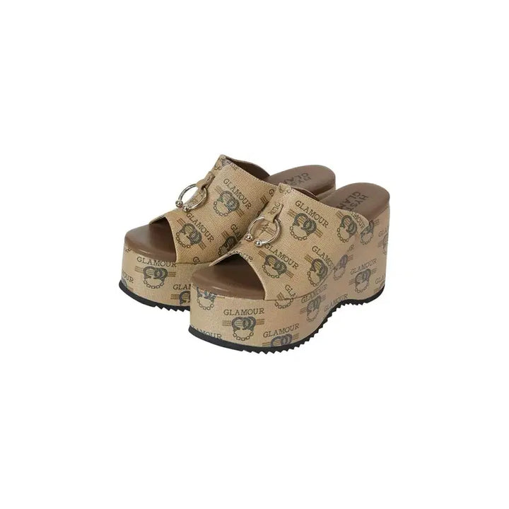 [BUNJANG] Hysteric Glamour HG Jailbait Wedge Sole Sandals / [생일기념5/6까지5%]히스테릭글래머 HG JAILBAIT 웨지 솔 샌들