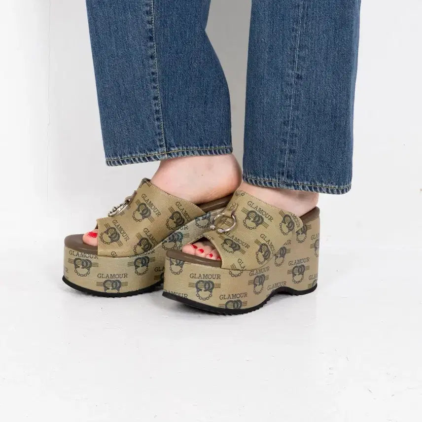 [BUNJANG] Hysteric Glamour HG Jailbait Wedge Sole Sandals / [생일기념5/6까지5%]히스테릭글래머 HG JAILBAIT 웨지 솔 샌들