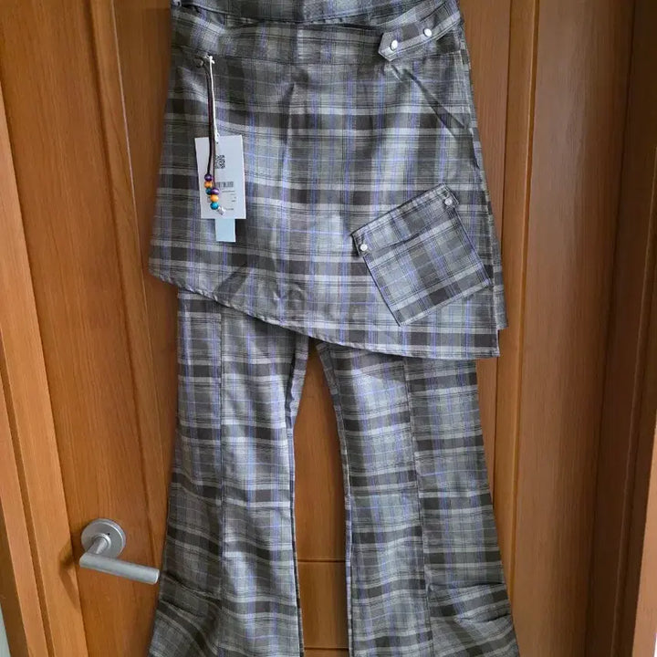 [BUNJANG] Musinsa DEBBY UPPER Checkered Wrap Pants (M) / (새상품) 무신사 DEBBY UPPER 체크 랩 팬츠(M)