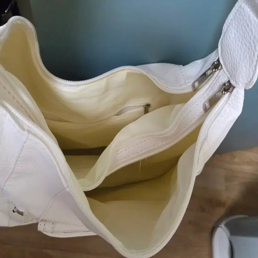 [BUNJANG] White Shoulder Bag/Backpack / 화이트 숄더백 겸 백팩 가방