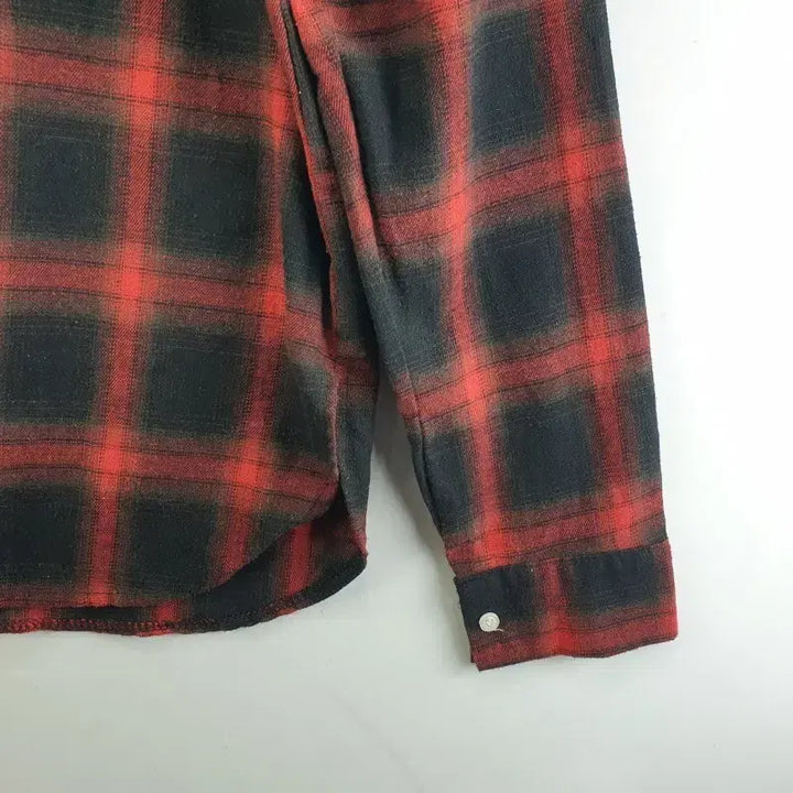 [BUNJANG] NamFree Checkered Hoodie / 남FREE 체크 후드 레드 M6372