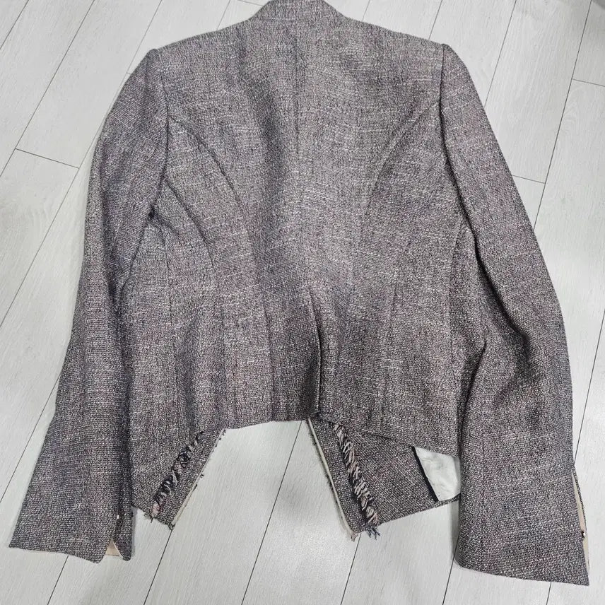 [BUNJANG] System Tweed Fringe Jacket - Size 55 / 시스템 트위드 프린지 자켓 55
