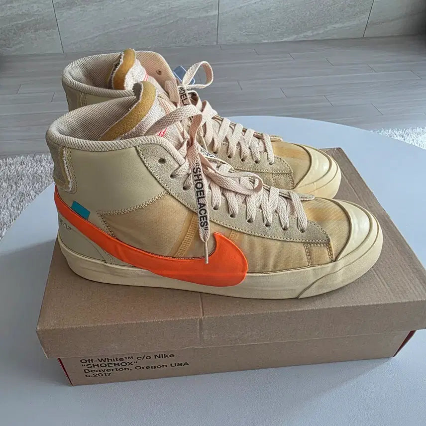 [BUNJANG] Nike Off-White Blazer Mid Halloween Sneakers / 나이키 x 오프화이트 블레이저 미드 할로윈