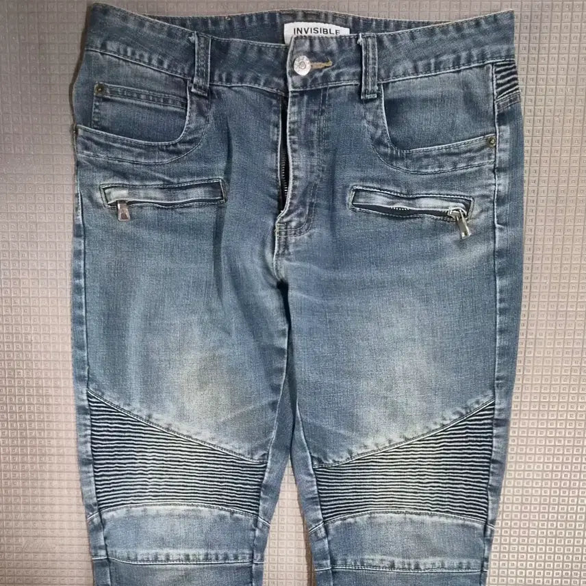 [BUNJANG] Invisible Premium Moto Jeans 34 Size / 인비저블 프리미엄진 모토진 34사이즈