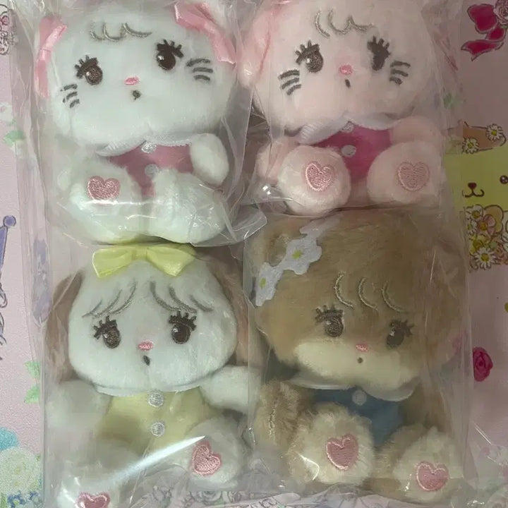 [BUNJANG] Miko Characters Gacha Chammy Mousse Soufflé Latte Plush Keychain Bundle Set (4 pieces) / (예약중)미코 캐릭터즈 가챠 캐미 무스 수플레 라떼 봉제인형 키링4개일괄