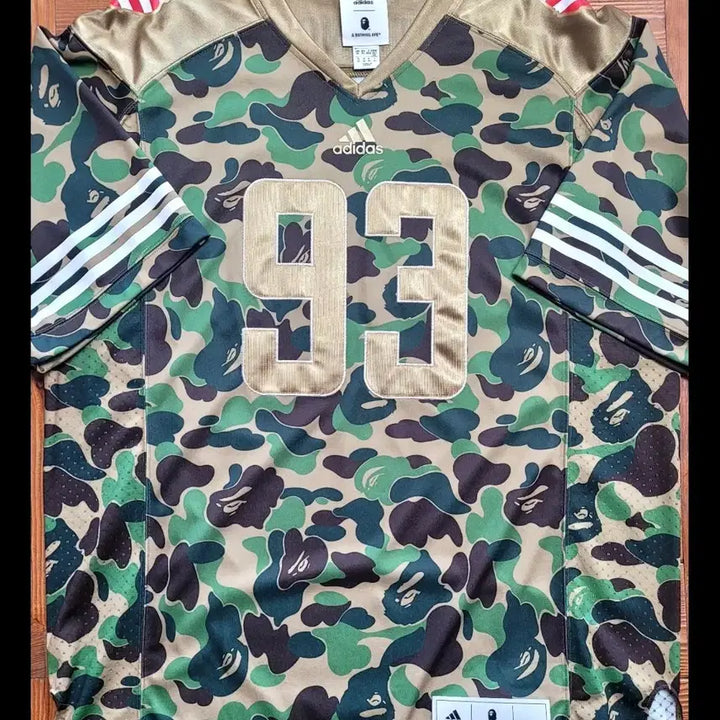 [SOLD OUT] [US XL]새상품 아디다스x베이프 슈퍼볼 풋볼 져지 국내5XL