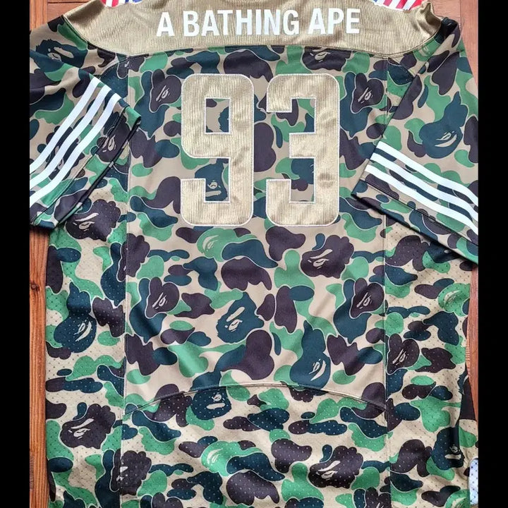 [SOLD OUT] [US XL]새상품 아디다스x베이프 슈퍼볼 풋볼 져지 국내5XL