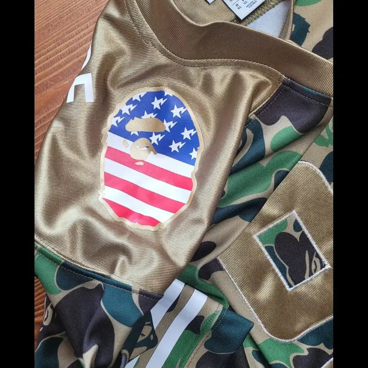 [SOLD OUT] [US XL]새상품 아디다스x베이프 슈퍼볼 풋볼 져지 국내5XL