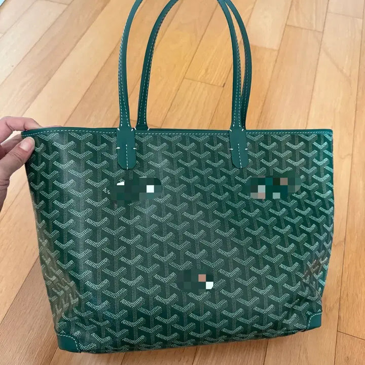 [BUNJANG] Saint Louis Artois Green Tote Shoulder Bag / 생루이 아르투아 그린 토트백 숄더백